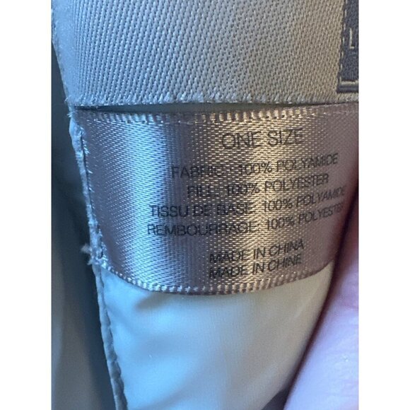 Look Quilted Beige Nylon Polyester Puffer Scarf One Size - Picture 3 of 4